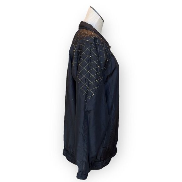 Vintage Silk Windbreaker Puffer Jacket - Picture 5 of 12